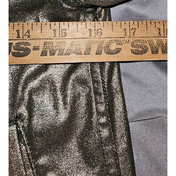 NWT! 7 Seven For All Mankind Copper Gold Metallic Biker Jacket Size XS - Picture 15 of 16